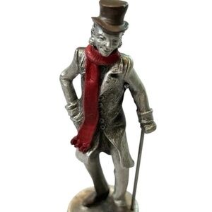 Hudson Pewter Villagers Grandpa Todd #4835 Cane Top Hat 1989 Vintage NIB